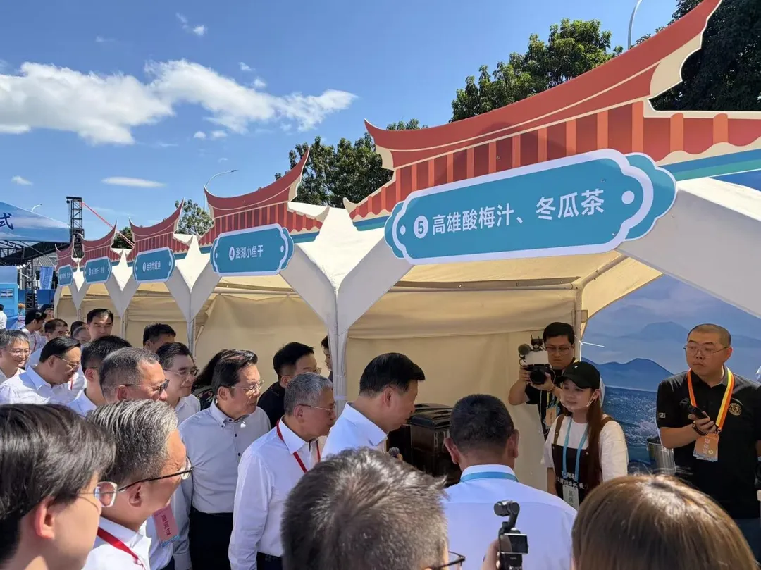 國民黨副主席張榮恭，受台灣漁業團體邀請，今（23日）上午出席在廈門舉辦的「台灣漁產品輸入大陸儀式」。（圖／國民黨提供）