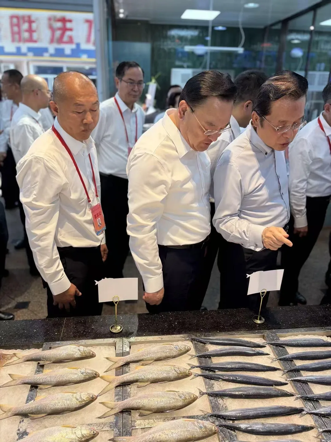 國民黨副主席張榮恭，受台灣漁業團體邀請，今（23日）上午出席在廈門舉辦的「台灣漁產品輸入大陸儀式」。（圖／國民黨提供）