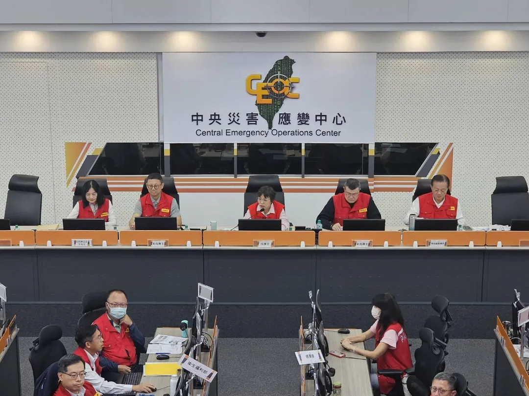 中央災害應變中心公布薔琵最新災情狀況。（圖／翻攝畫面）