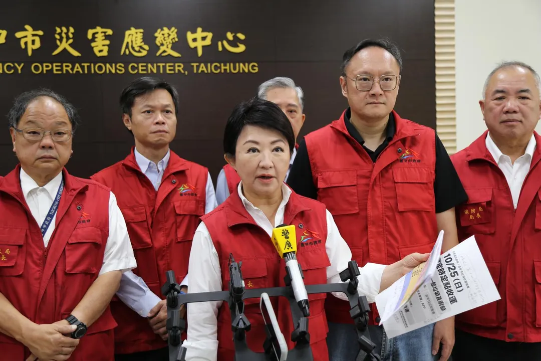 盧秀燕表示，台中市府團隊第一時間已全面投入搶災與救護工作，以保障市民安全為最高原則。（圖／台中市政府）