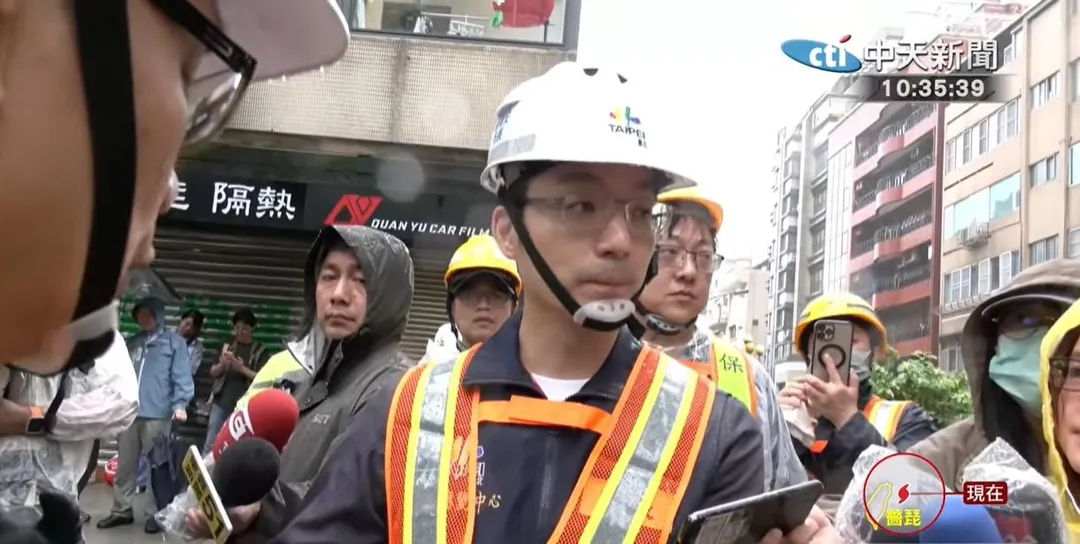蔣萬安視察。（圖/中天新聞）