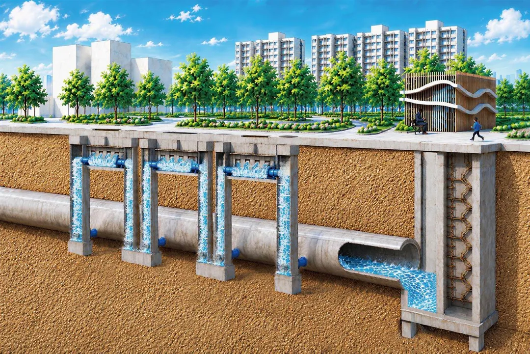 敦北地下大排示意圖。(圖/北市府工務局)