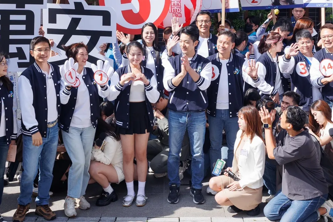 蔣萬安抽中5號。（圖／蔣萬安競辦提供）
