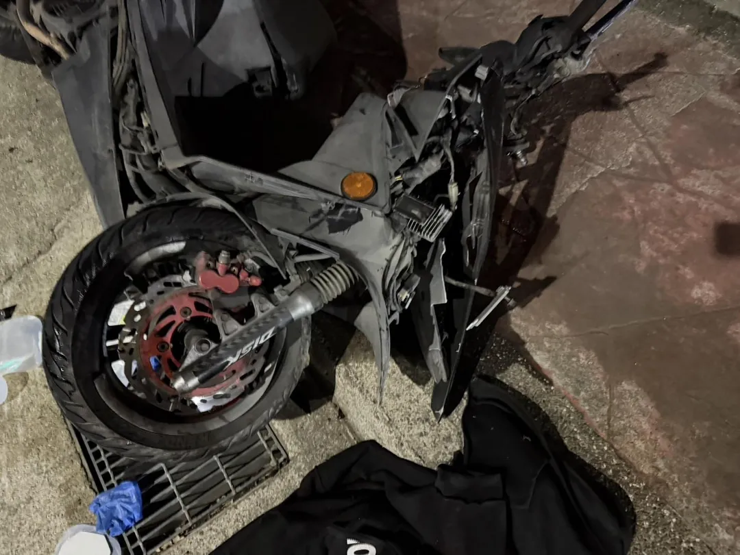 車禍現場。（圖／警方提供）