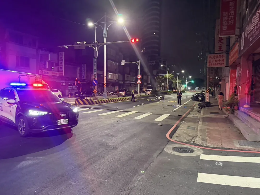 車禍現場。（圖／警方提供）