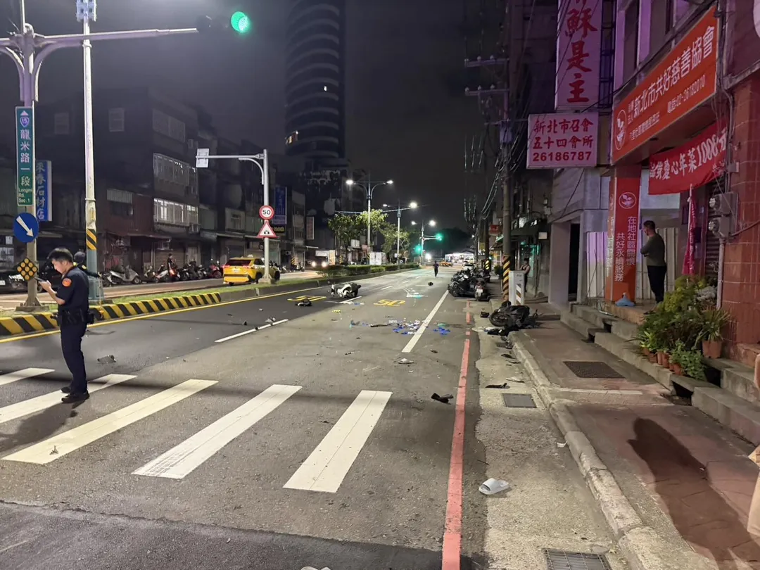 車禍現場。（圖／警方提供）