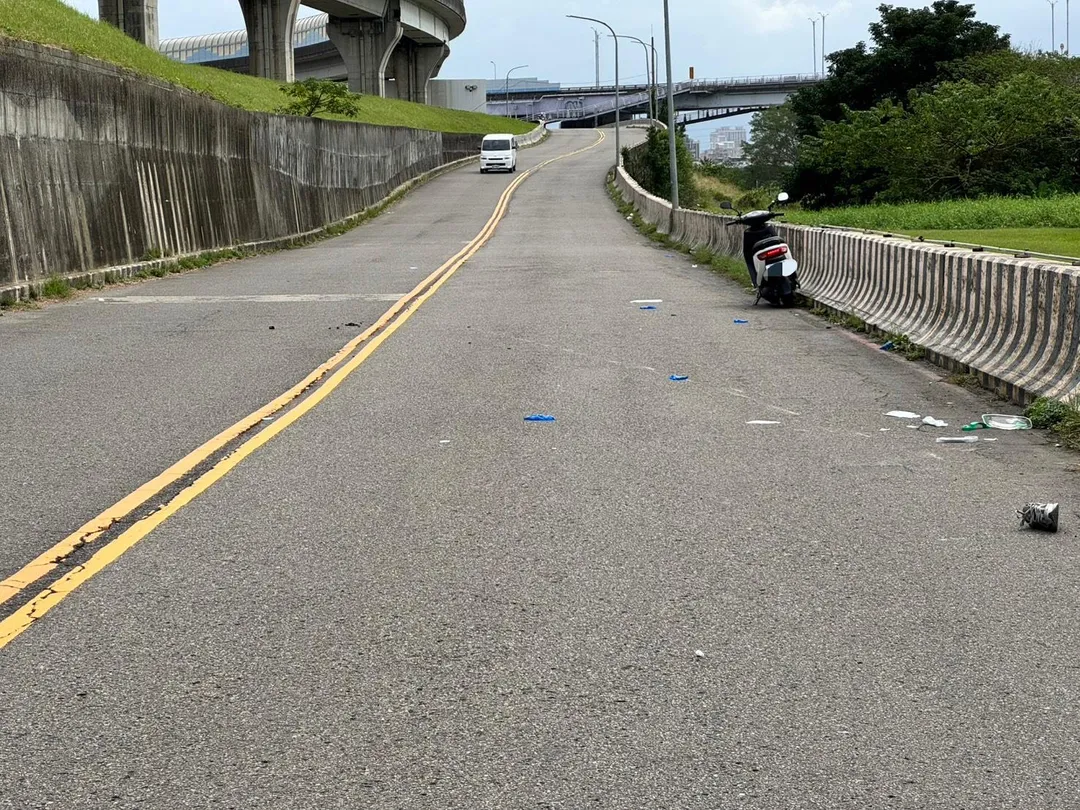 車禍現場。(圖/警方提供)