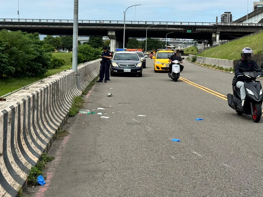 車禍現場。(圖/警方提供)