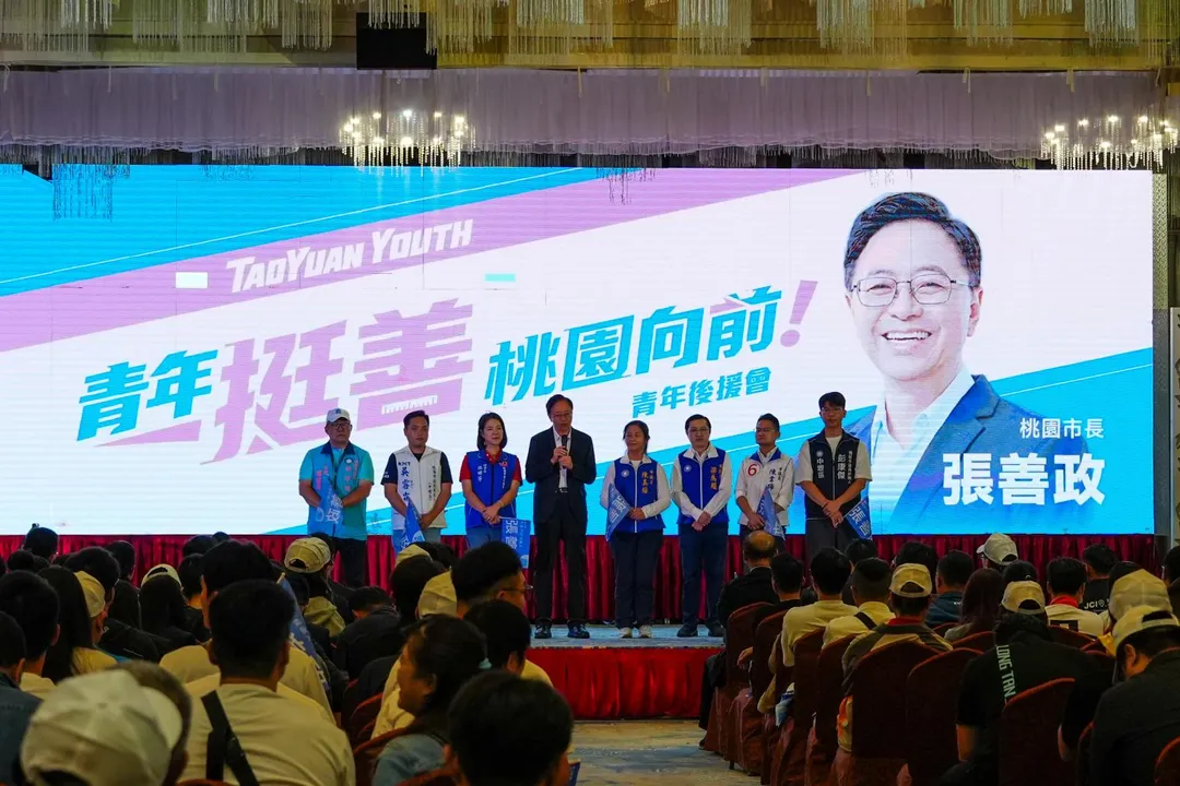 張善政要爭取桃園市長連任。(圖/張善政競辦提供)