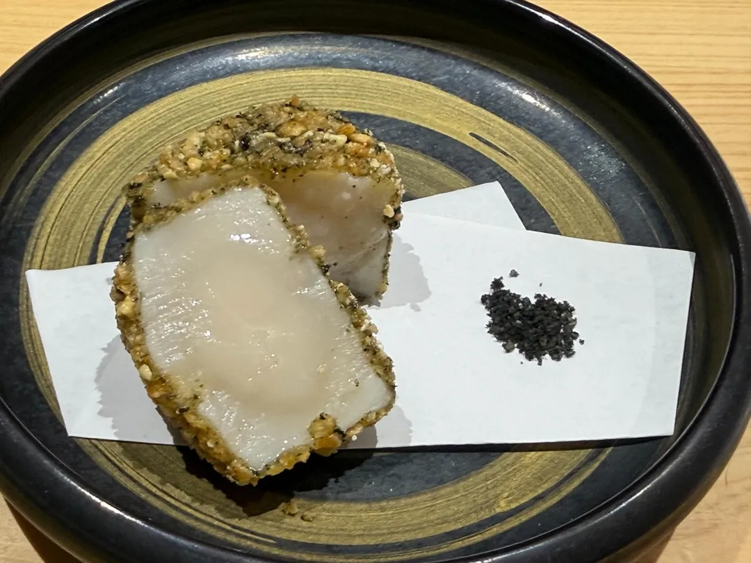 炸米果干貝。（圖／黃宏輝提供）