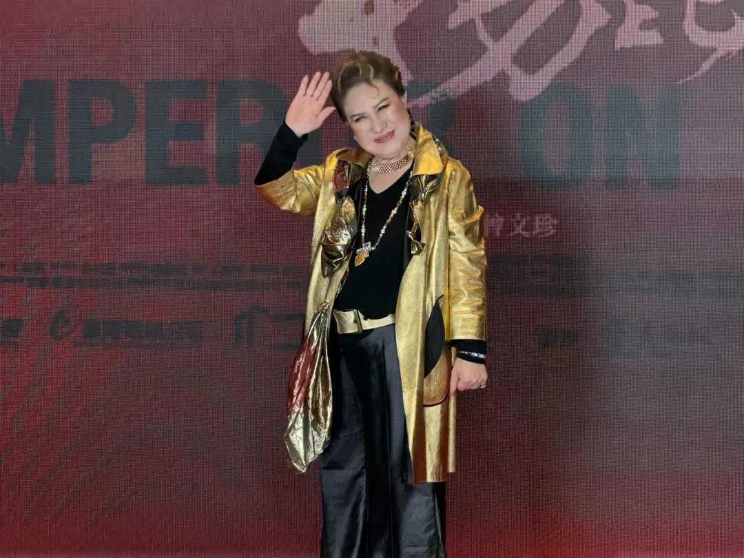 歌仔戲國寶楊麗花28日出席紀錄片《世紀初戀 楊麗花》全球首映會。（圖／記者 伍映澄 攝）