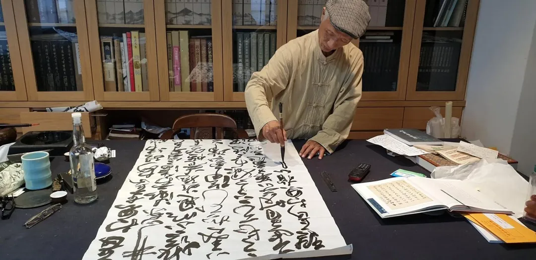 書法家杜忠誥辭世。（圖／翻攝自楊渡臉書）