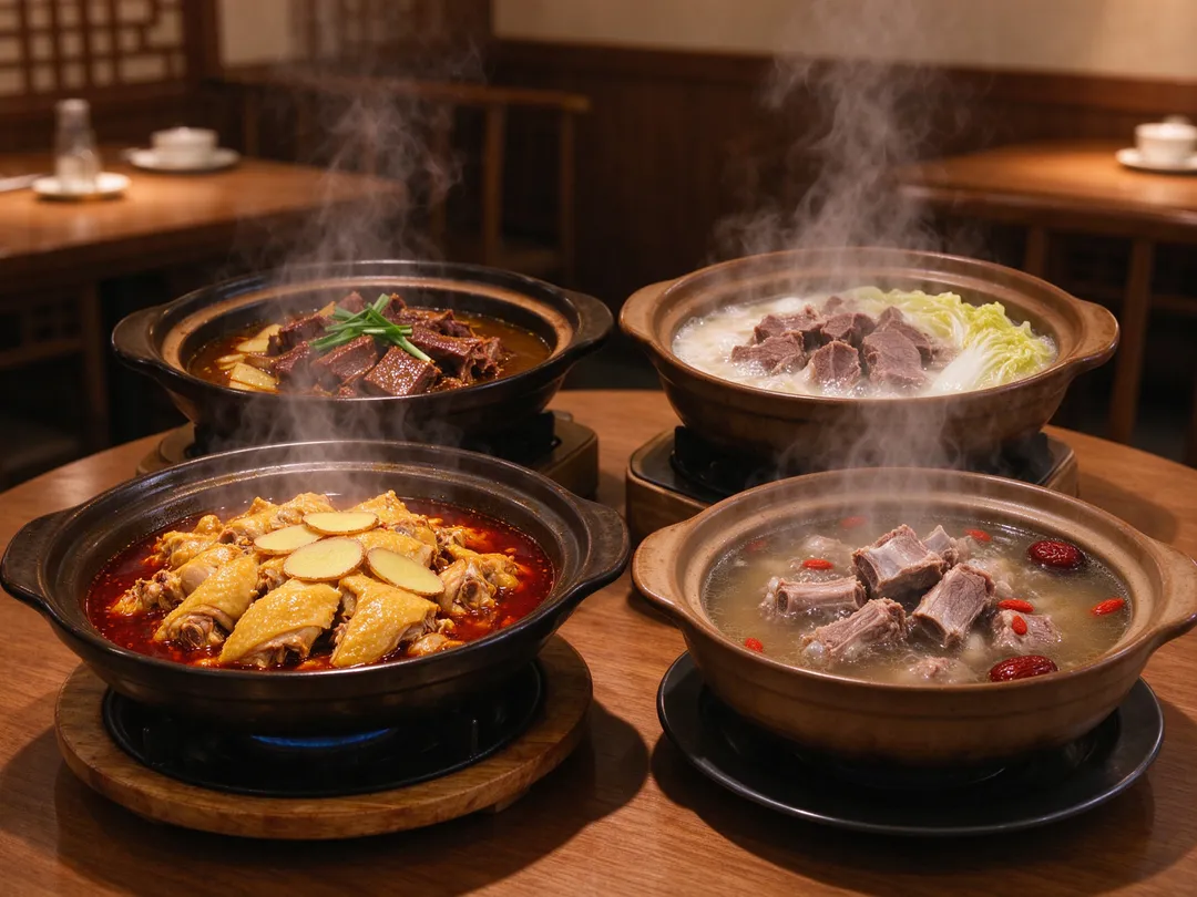 立冬將至，麻油雞、薑母鴨、羊肉爐及藥燉排骨成為不少民眾的進補選擇，但吃得越多不代表越健康。（示意圖／AI生成圖）