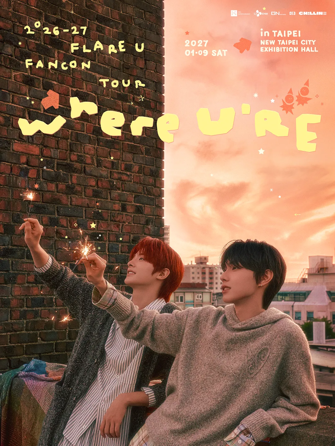 FLARE U將於明年1月來台開唱。（圖/O.N worldwide 、一六三娛樂 提供）