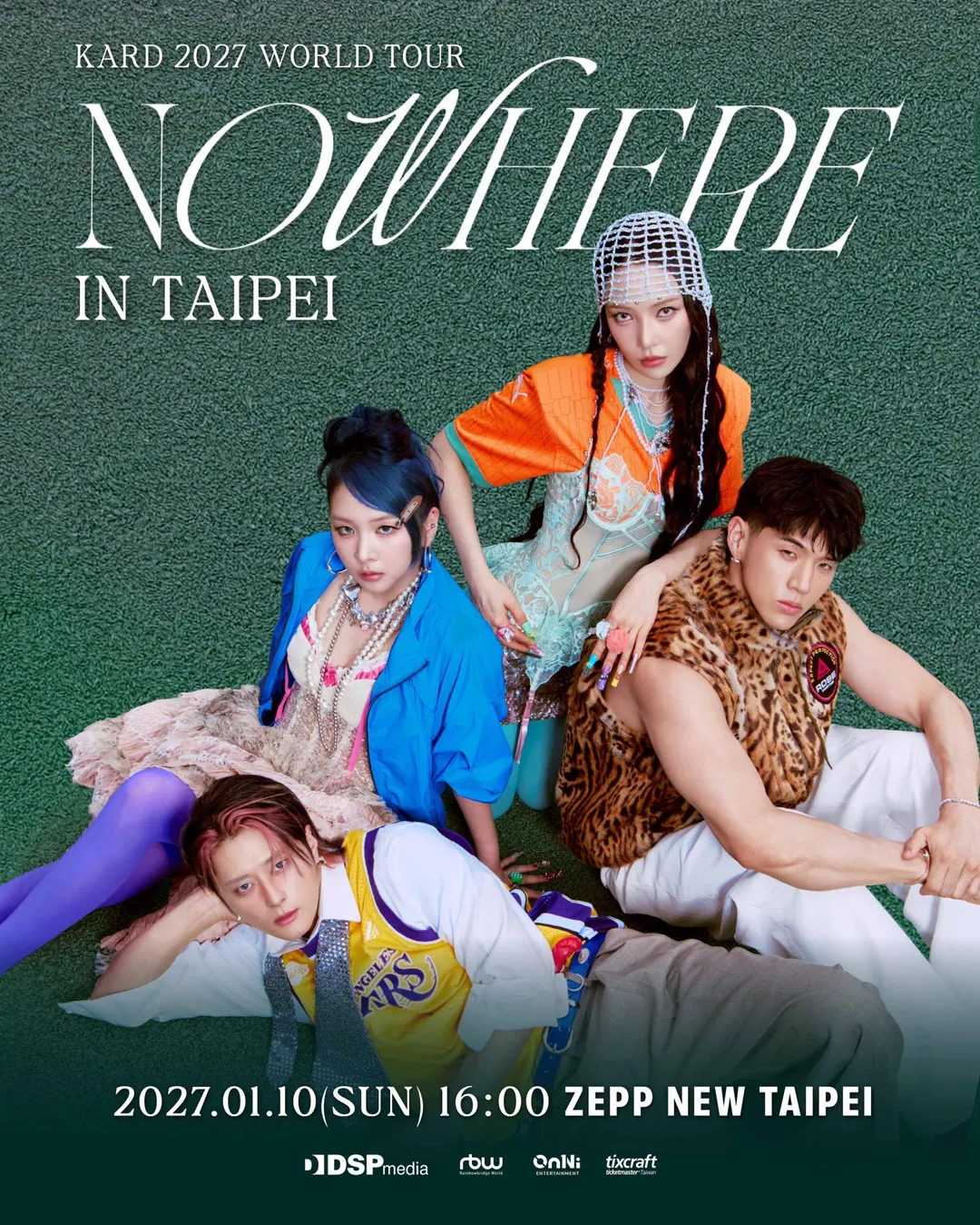 KARD台北場演出將於2027年1月10日下午4點登場。(圖/歐妮娛樂、DSPmedia提供)