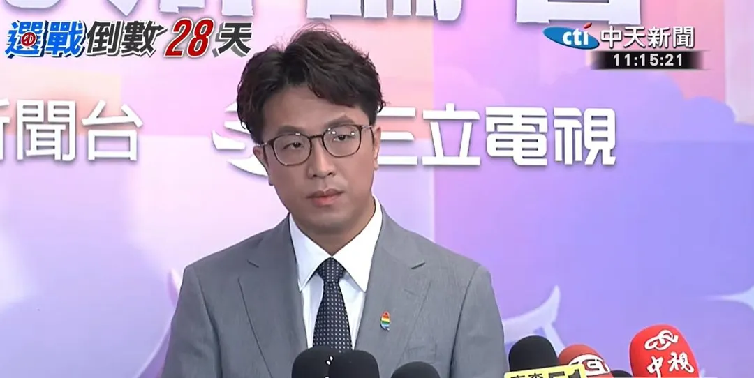 沈伯洋受訪。（圖/中天新聞）