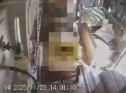 台中霧峰區靈隱寺前於23日發生一起致命的交通事故。（圖／翻攝畫面）