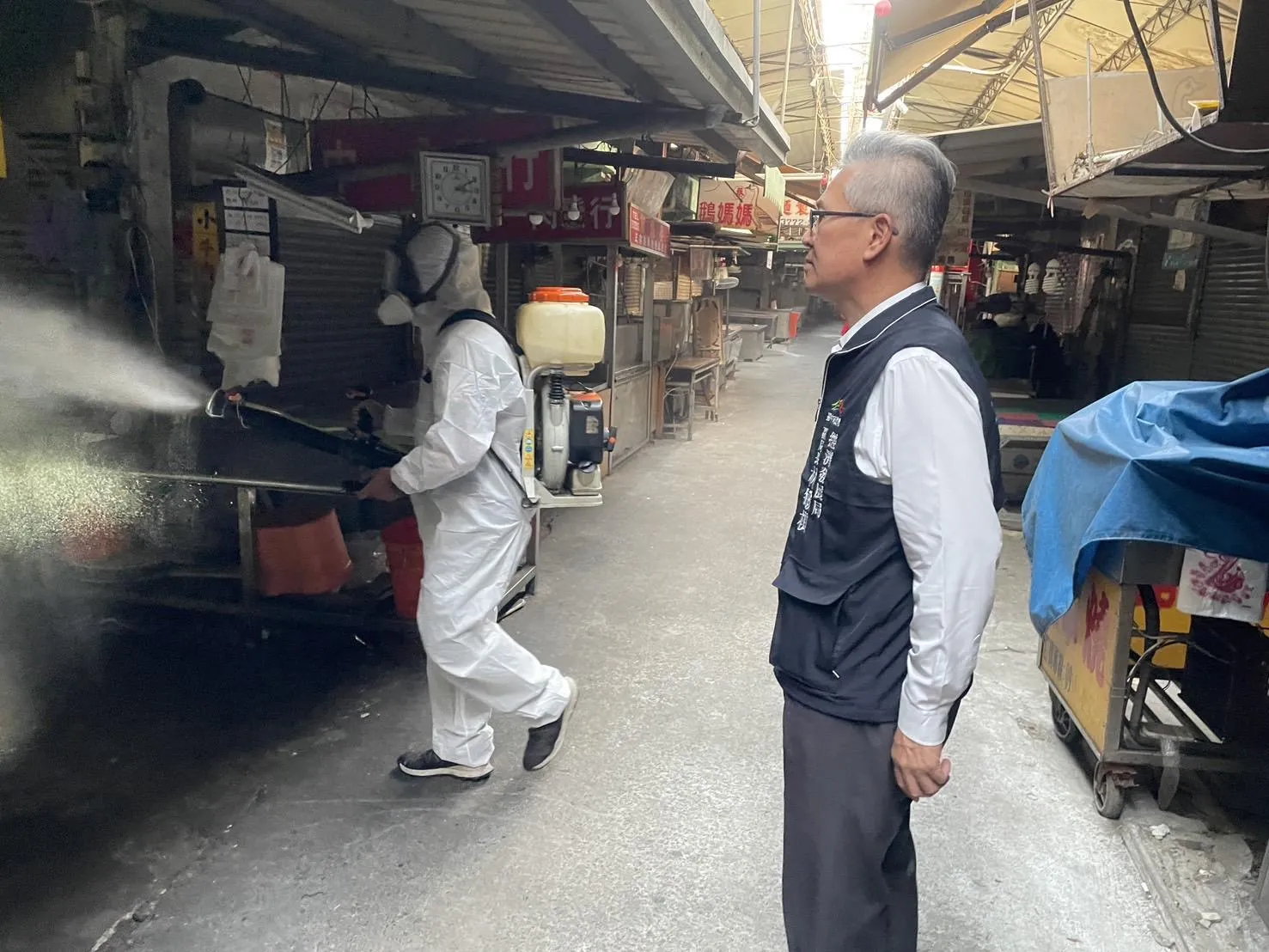 台中市政府完成50處市場清潔消毒！確保豬肉解禁復業安全