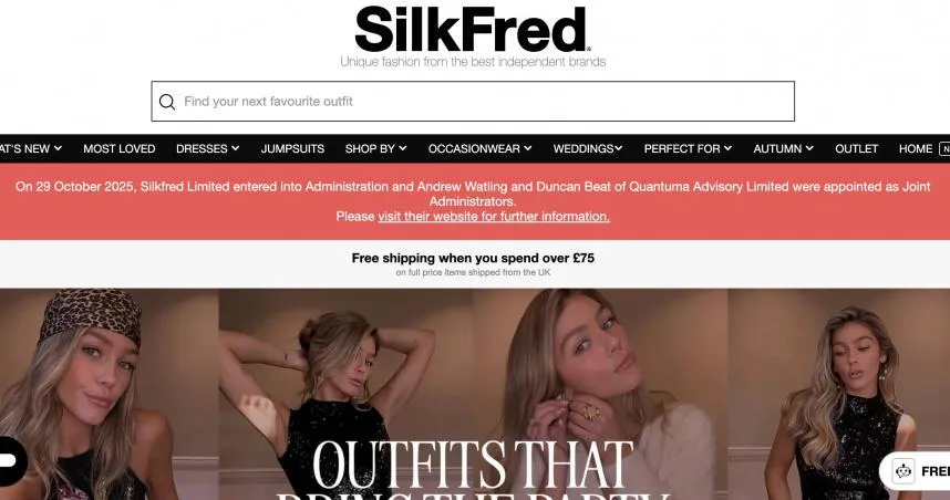 英知名電商SilkFred破產！衝擊逾500家品牌　顧客退款恐無望