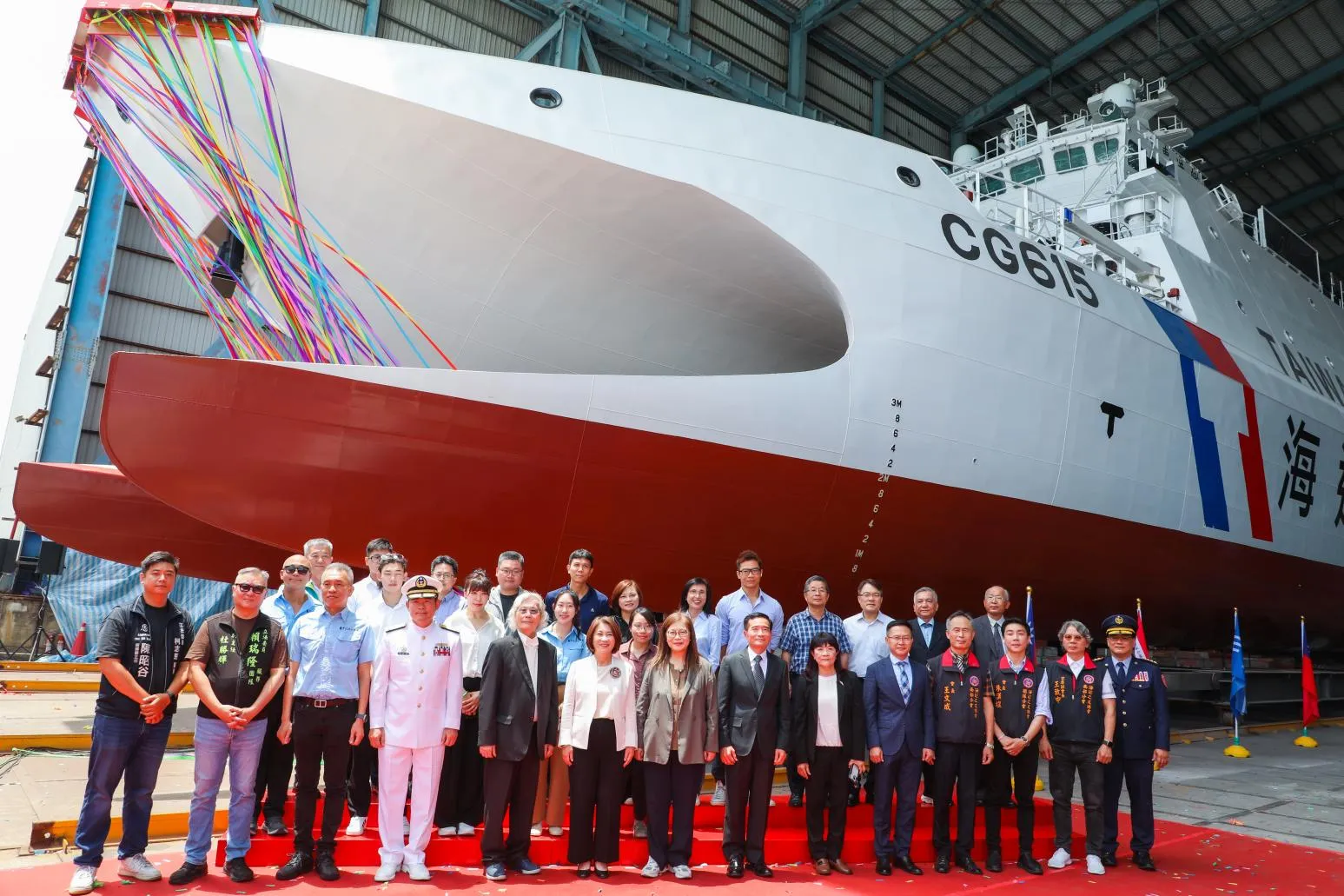 可加裝雄風反艦飛彈　海巡署最後一艘600噸級海巡艦命名