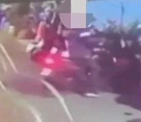 廖姓嫌犯騎車逃逸。（圖／警方提供）