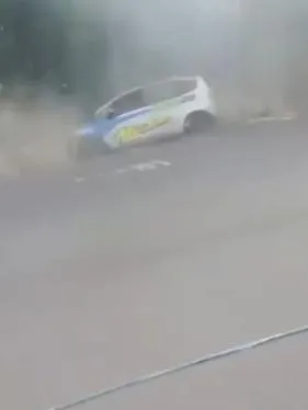 印尼一場賽車現場發生嚴重事故。(圖/翻攝自X)