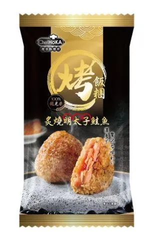荷卡炙燒明太子鮭魚烤飯糰。（圖／翻攝荷卡料理所官網）