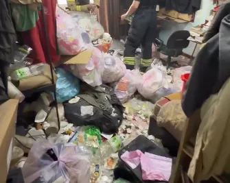 雜物堆起火。（圖／台南市消防局）