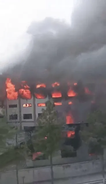 山東一家化工廠爆炸(圖/翻攝微博)