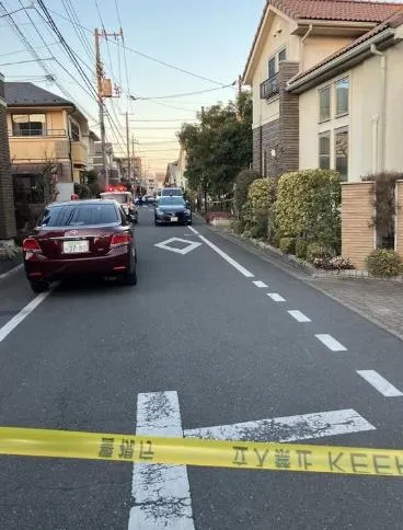 案發社區已被拉起封鎖線。（圖／翻攝NNN）