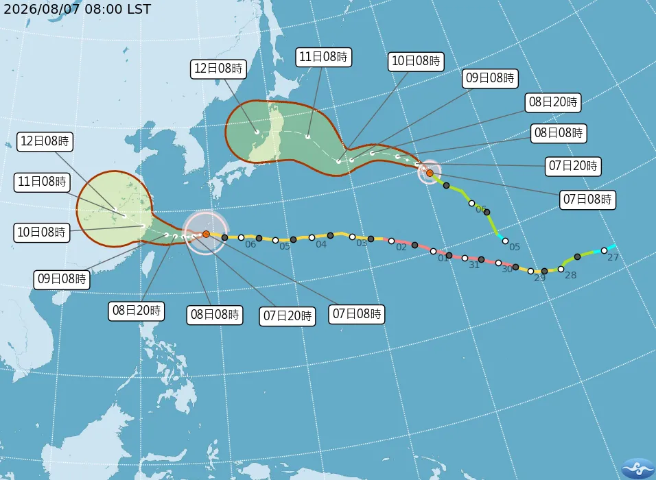 白海豚颱風進逼 氣象署估14:30發海警