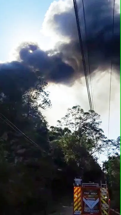 火災現場。（圖／翻攝畫面）