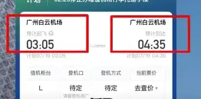 「廣州飛廣州」航班。（圖／翻攝微博）