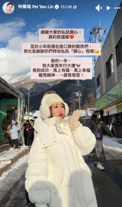 林佩瑤反擊酸民。(圖/翻攝自林佩瑤IG)