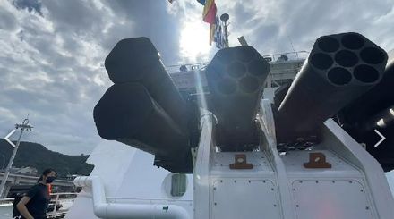 海巡最大4千噸全新「新竹艦」首度開放參觀　鎮海火箭武器系統曝光