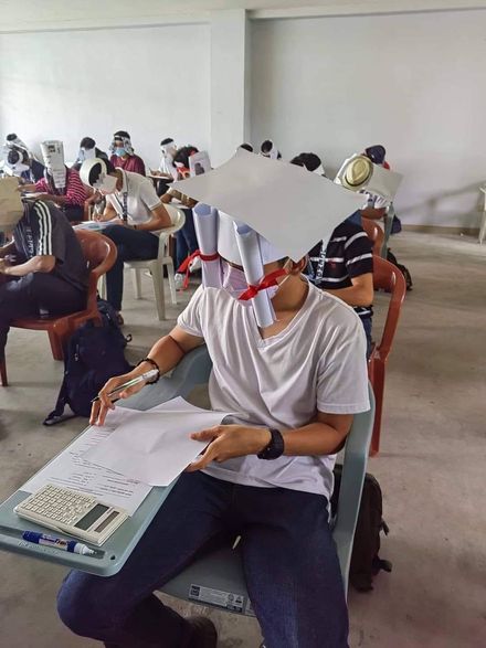 看你怎麼作弊！菲律賓大學生製作「防作弊帽」大顯創意