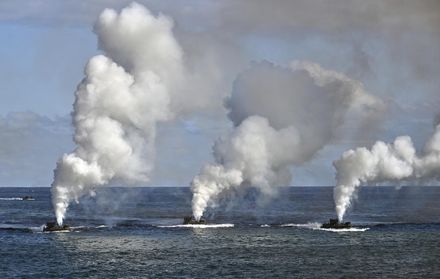 韓美聯合海上軍演 嚇阻北韓準備第7次核試爆！