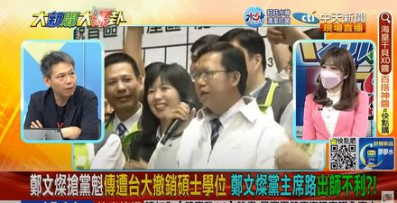 【影】大新聞大爆卦/藍2024穩了！鄭文燦論文抄襲台大撤學位　謝寒冰：因為一件事發生