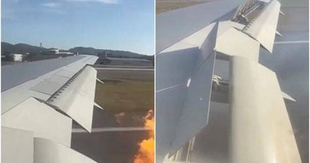 起飛時引擎突冒火！俄羅斯藍色航空泰國機場浴火驚魂　機上321人平安無事