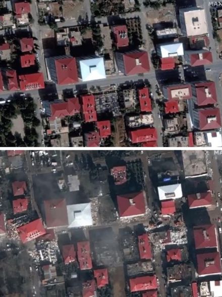 前後對比衛星照曝光！強震後土耳其城景「滿目瘡痍」
