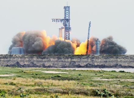 影/SpaceX星艦完成首次靜態點火　預計半個月後升空成史上最強火箭