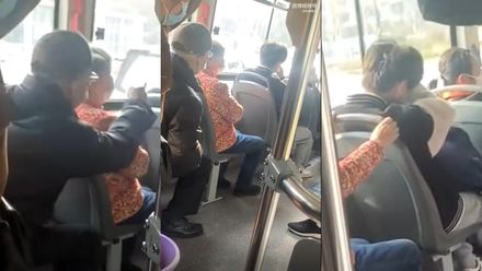 影/不讓座=日本人？老翁公車上罵哭男學生　乘客仗義：讓是情分、不讓是本分