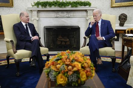 拜登與蕭茲3日在白宮進行會談　強調將繼續鼓勵全球支持烏克蘭