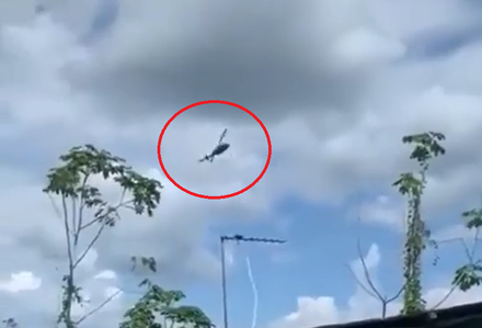 影/「空中瘋狂旋轉」駭人畫面曝！哥倫比亞軍用直升機墜毀4死2傷