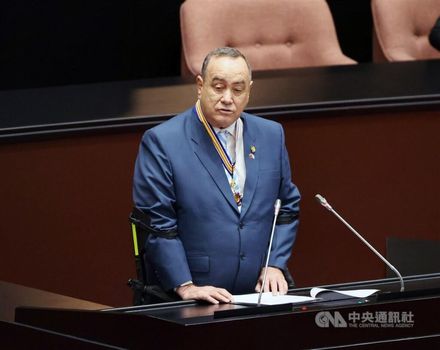 瓜地馬拉總統立院發表西語演說：將繼續站在中華民國台灣這一邊