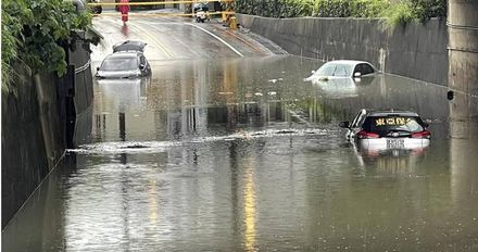 大雨狂炸！新竹市地下道一度「淹水1公尺深」
