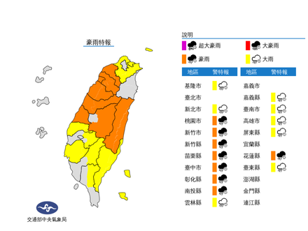 下班記得帶傘！雷雨帶持續發展　豪雨特報擴大到「16縣市」