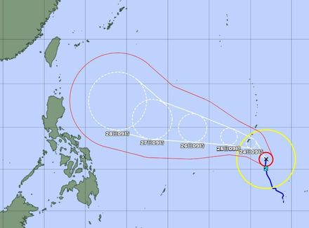 日氣象廳宣布：瑪娃轉「強颱」！ 外圍環流最快28日開始影響台灣