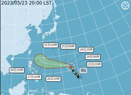 快訊/瑪娃颱風正式轉強颱！氣象局公布最新路徑