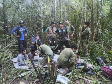 哥倫比亞墜機4童雨林中熬40天獲救　搜救犬相伴立大功如今卻失蹤
